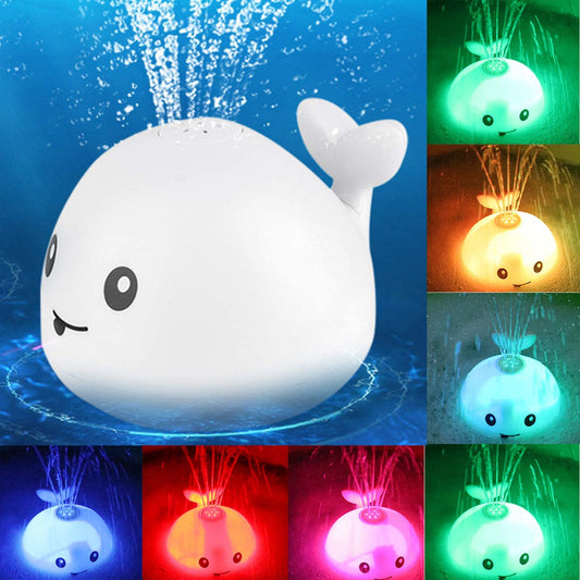 Electric Induction Whale Spray Bath Toy | LED Water Fountain Baby Bath Toy for Infants & Toddlers