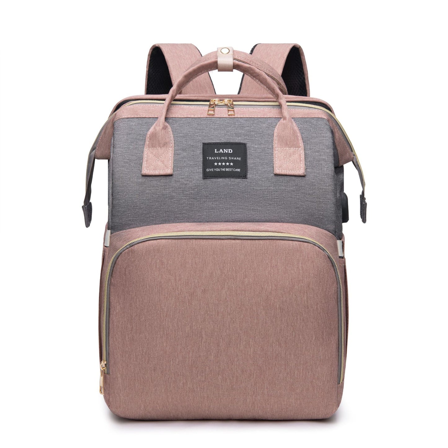 Large Capacity Mummy Baby Crib Backpack | Insulated Diaper Bag with Milk Bottle Holders & Travel Organizer 1