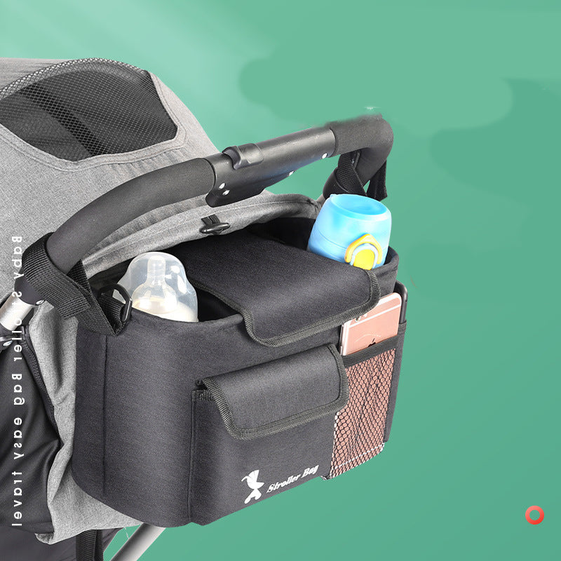 Baby Carriage Storage Bag | Universal Stroller Organizer & Large-Capacity Diaper Bag for Travel 1