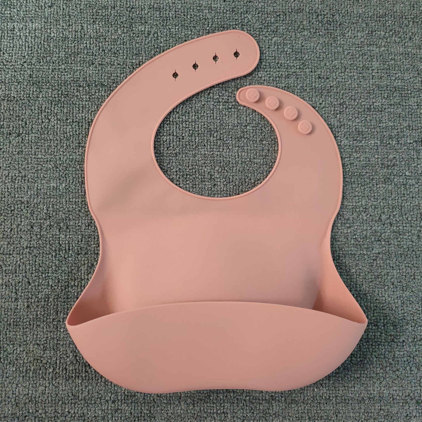Waterproof Silicone Baby Bib with Food Catcher | Soft Adjustable Baby Feeding Bib for Infants & Toddlers