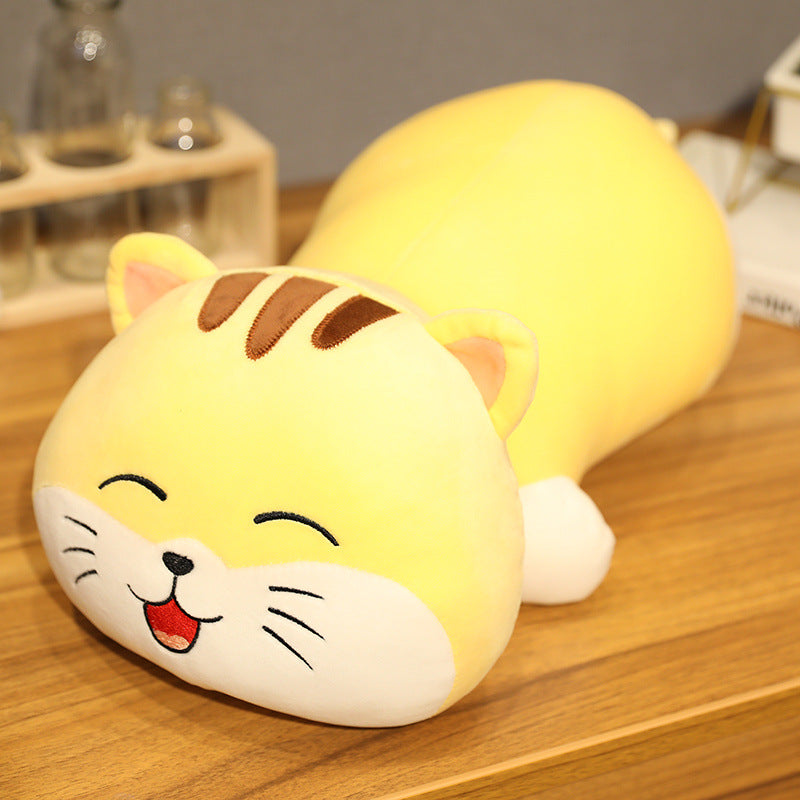 Chubby Cat Plush Pillow | Ultra-Soft Stuffed Cat Toy & Cuddly Cushion Gift