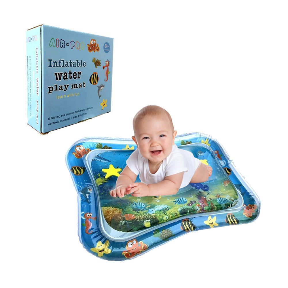 Baby Inflatable Water Play Mat | Sensory Tummy Time Water Cushion for Infants & Toddlers