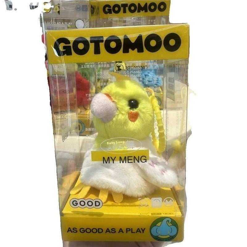 Interactive Talking & Dancing Parrot Keychain | Rechargeable Bird Sound Toy Pendant