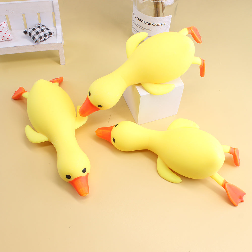 3-Piece Big Duck Squeezing Stress Relief Toys | Jumbo Squishy Duck Set for Anxiety, Kids & Office