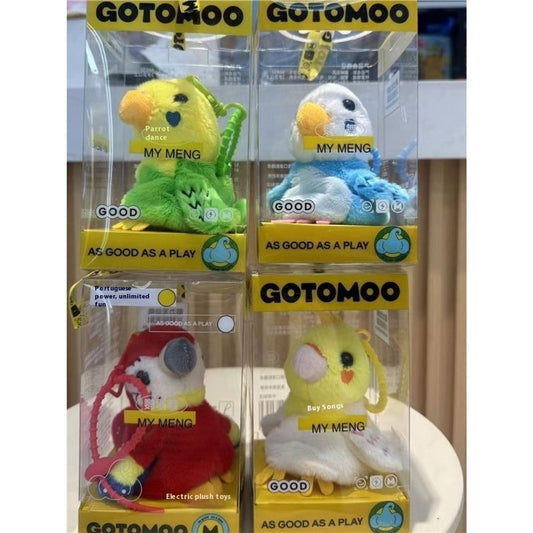 Interactive Talking & Dancing Parrot Keychain | Rechargeable Bird Sound Toy Pendant