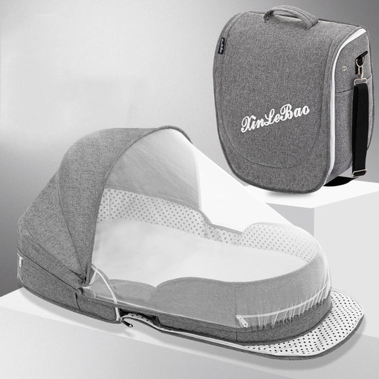 Portable Folding Baby Crib & Travel Bed | Removable Infant Sleeper Bed – Easy Setup, Safe & Comfortable