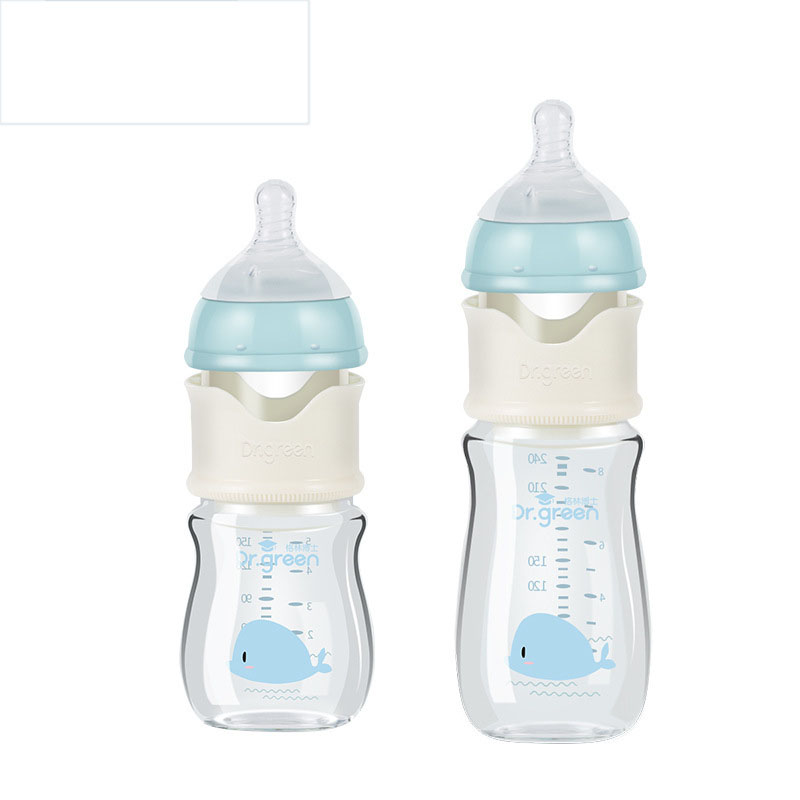 Baby Glass Feeding Bottle | Safe Non-Toxic Infant Milk & Formula Bottle