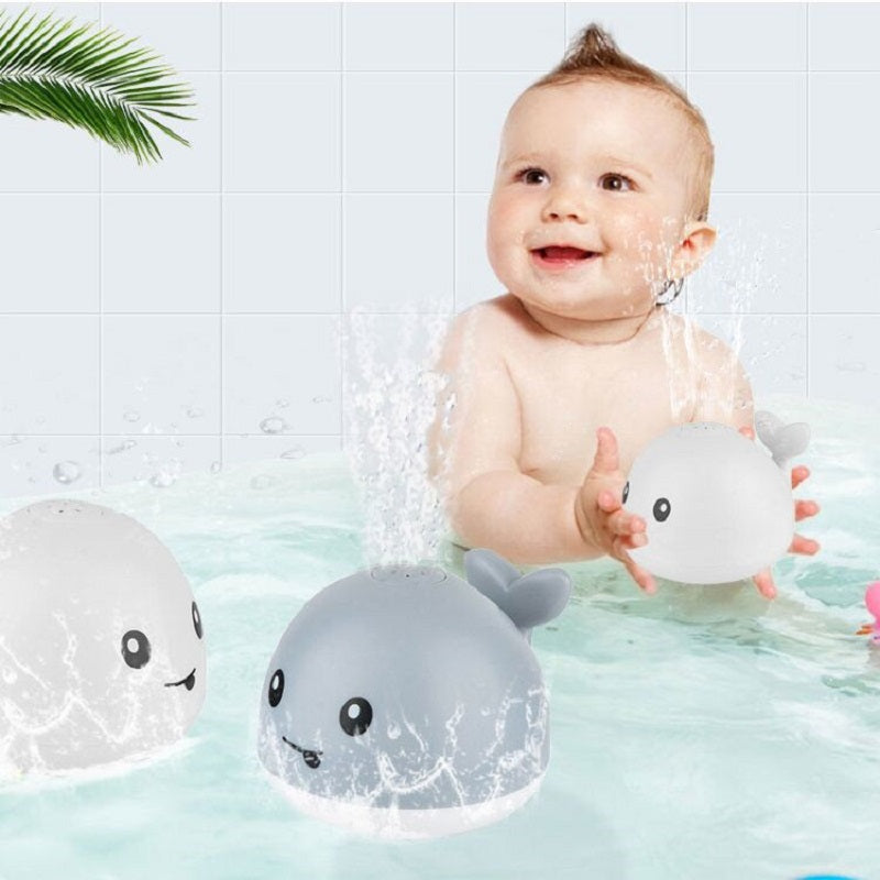 Electric Induction Whale Spray Bath Toy | LED Water Fountain Baby Bath Toy for Infants & Toddlers
