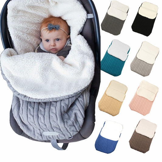 Winter Baby Stroller Sleeping Bag – Warm Windproof Footmuff for Strollers, Universal Cozy Infant Toddler Pram Sack 1