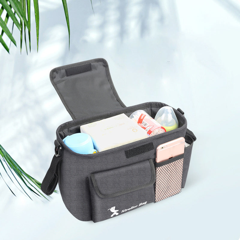 Baby Carriage Storage Bag | Universal Stroller Organizer & Large-Capacity Diaper Bag for Travel