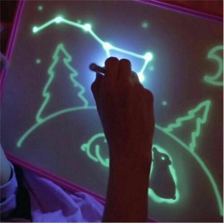 3D Magic Light Educational Drawing Pad | Kids Light-Up Sketchboard with 8 Light Effects