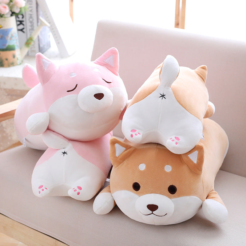 Cute Fat Shiba Inu Plush Toy | 36cm–55cm Soft Stuffed Dog Pillow for Kids & Animal Lovers