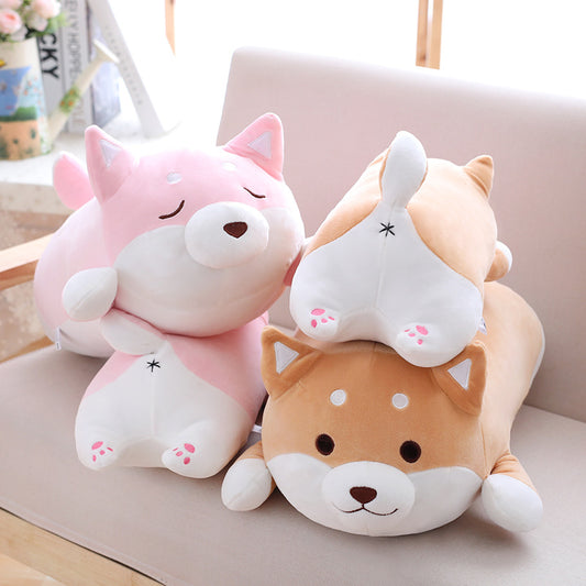 Cute Fat Shiba Inu Plush Toy | 36cm–55cm Soft Stuffed Dog Pillow for Kids & Animal Lovers