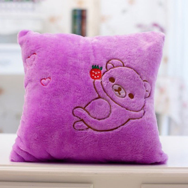 34 cm Luminous Star Plush Pillow | LED Glow Star Cushion – Soft Night Light Cushion for Kids & Girls