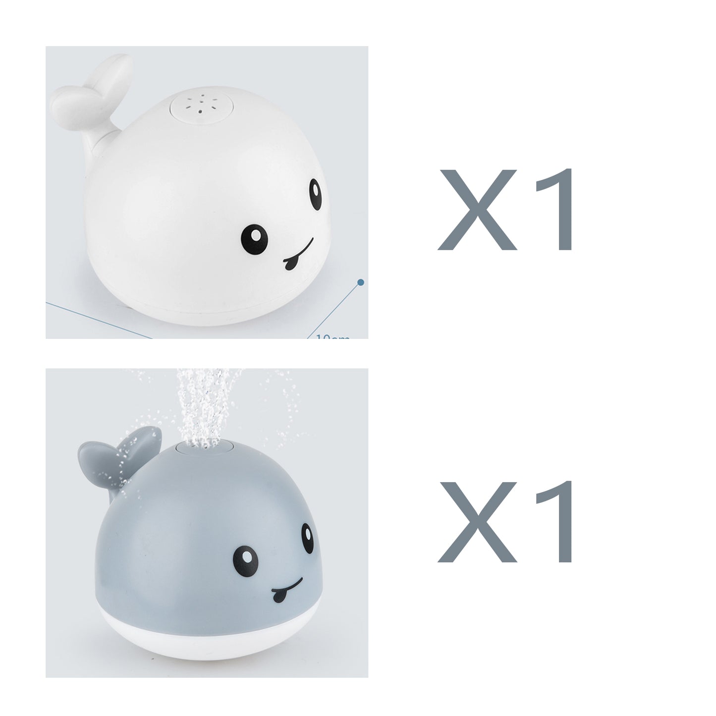 Electric Induction Whale Spray Bath Toy | LED Water Fountain Baby Bath Toy for Infants & Toddlers