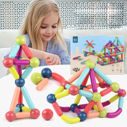 Magnetic Stick Building Blocks Set for Kids | Creative STEM Magnetic Toy Bricks – Educational Construction Playset 1