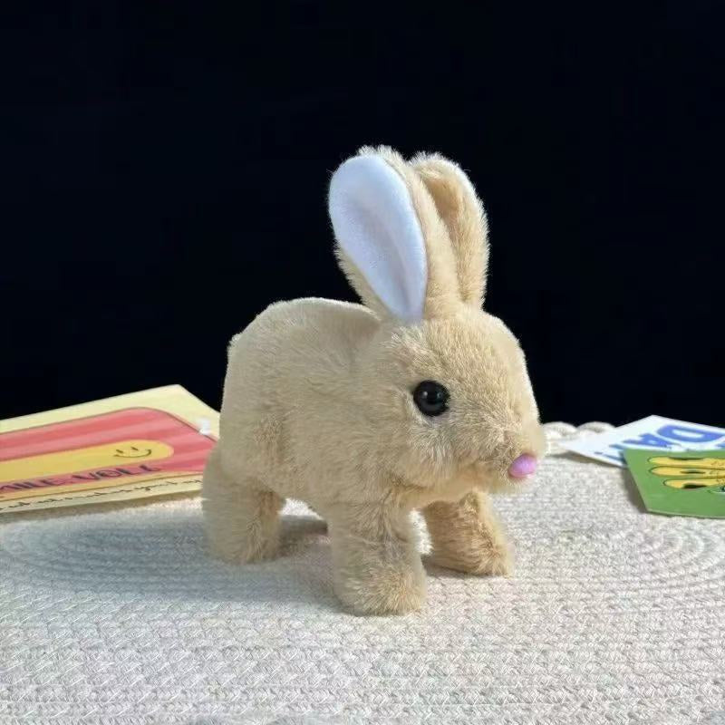 White interactive electronic rabbit for kids