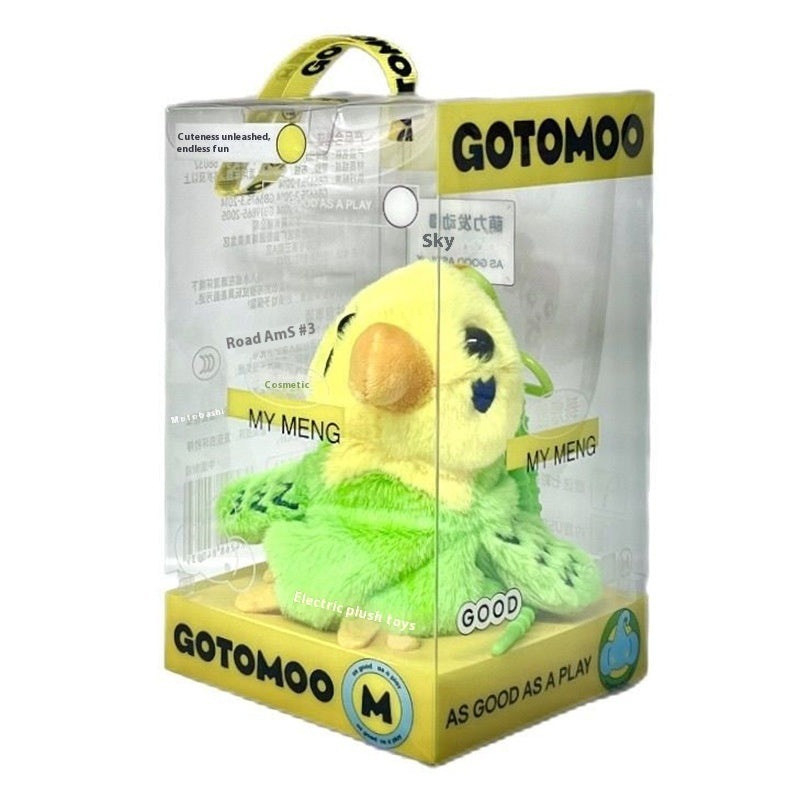 Interactive Talking & Dancing Parrot Keychain | Rechargeable Bird Sound Toy Pendant