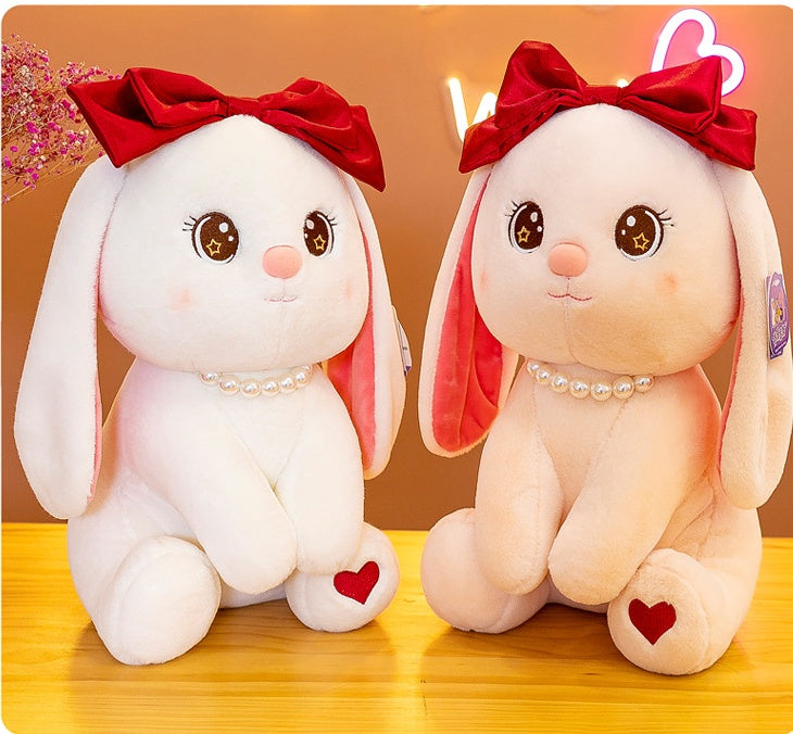 Cute Medium Rabbit Stuffed Toy Plush | Soft Bunny Plushie Gift for Kids & Adults