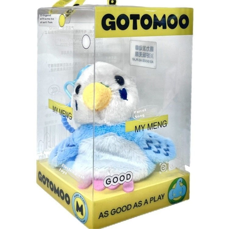 Interactive Talking & Dancing Parrot Keychain | Rechargeable Bird Sound Toy Pendant