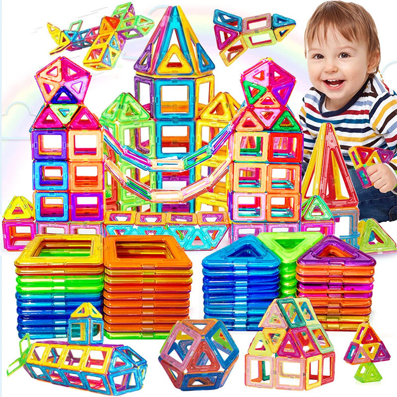 Magnetic Building Blocks DIY Toy Set | Creative Kids Magnetic Construction Bricks – STEM Educational Playset