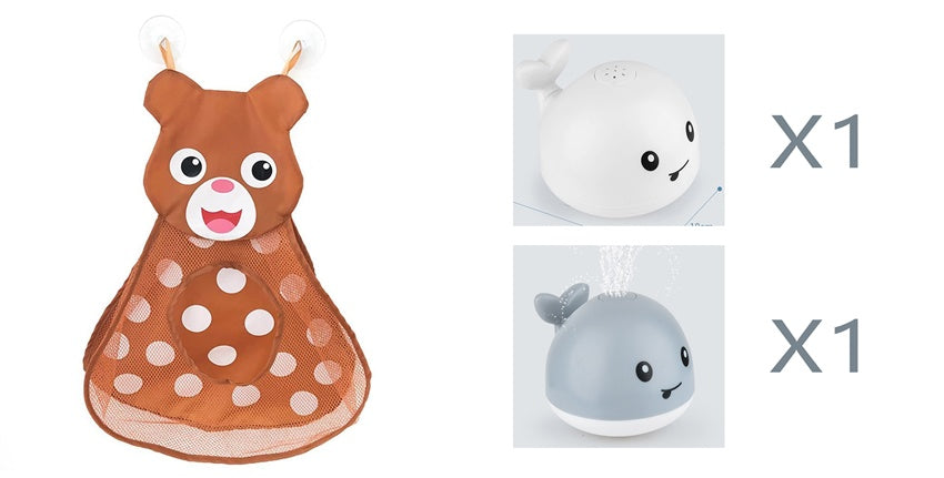 Electric Induction Whale Spray Bath Toy | LED Water Fountain Baby Bath Toy for Infants & Toddlers