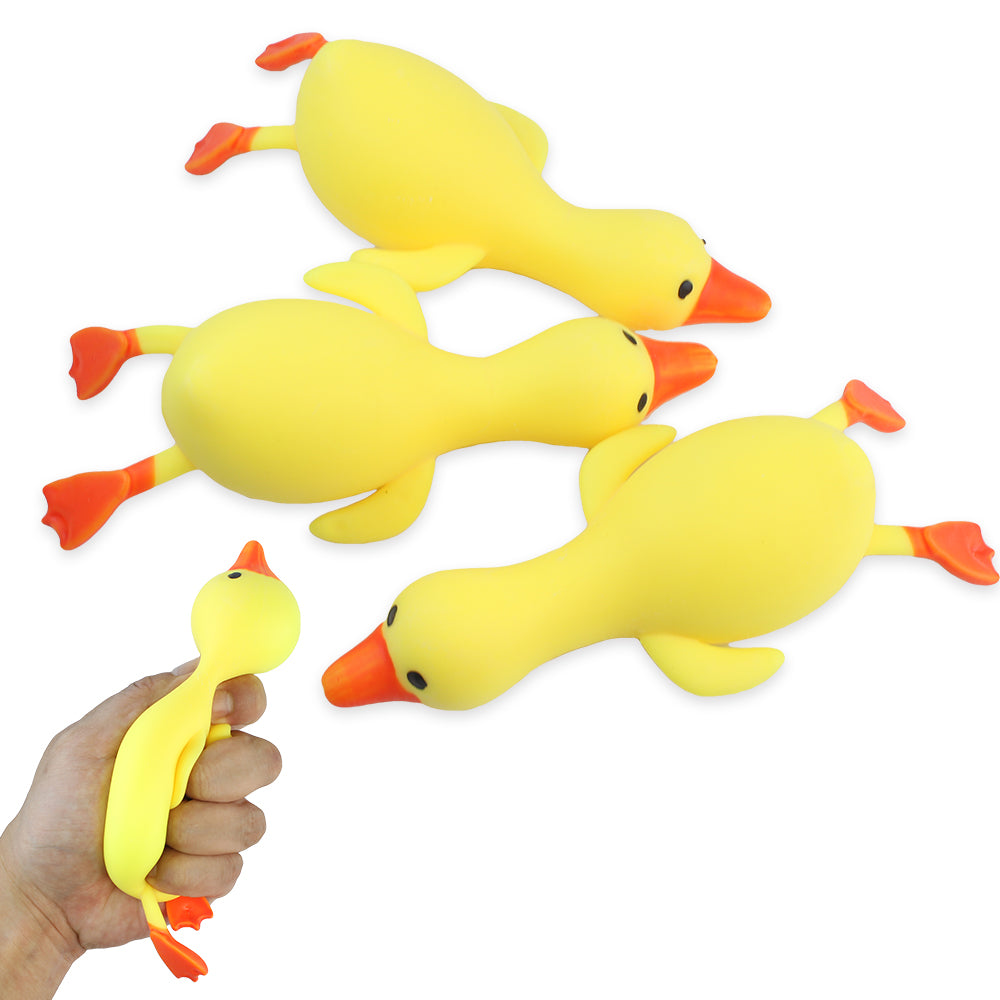 3-Piece Big Duck Squeezing Stress Relief Toys | Jumbo Squishy Duck Set for Anxiety, Kids & Office