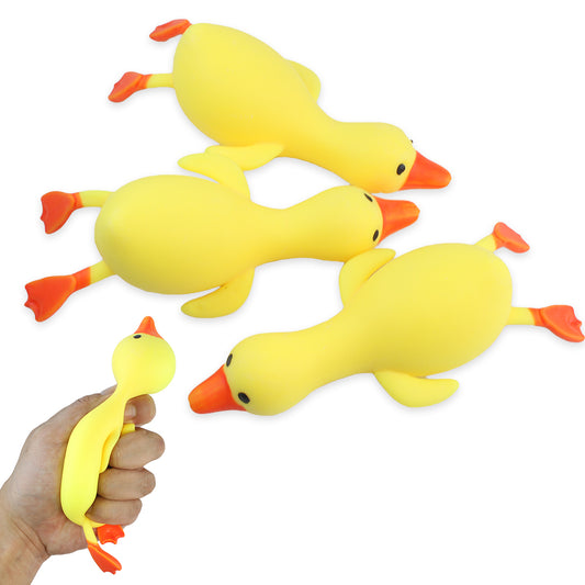 3-Piece Big Duck Squeezing Stress Relief Toys | Jumbo Squishy Duck Set for Anxiety, Kids & Office