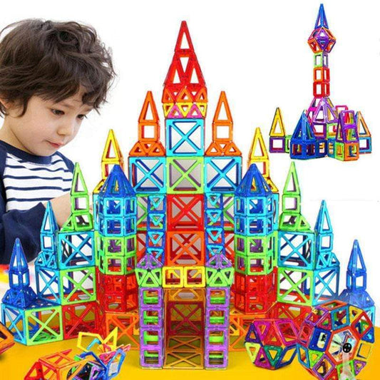 Magnetic Building Blocks DIY Toy Set | Creative Kids Magnetic Construction Bricks – STEM Educational Playset