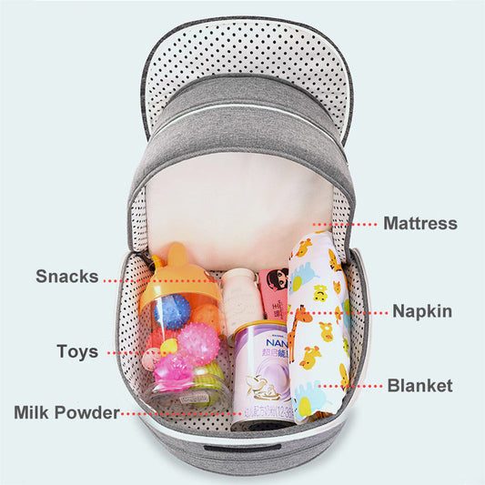 Portable Folding Baby Crib & Travel Bed | Removable Infant Sleeper Bed – Easy Setup, Safe & Comfortable 1