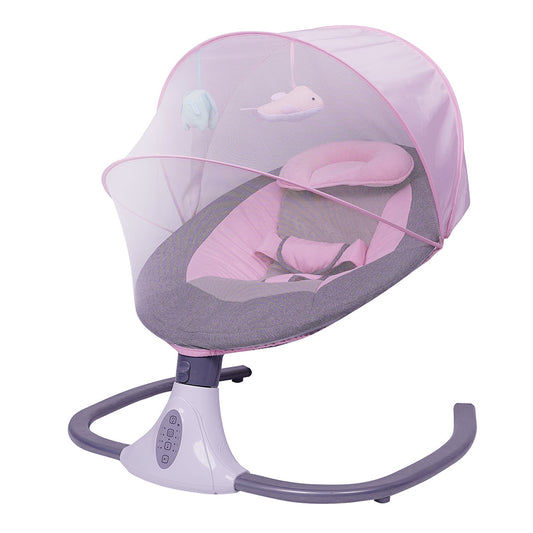 Smart Electric Baby Rocking Chair & Soothing Cradle with Remote Control, Music & Auto Swing for Newborns (0–12 Months) 1