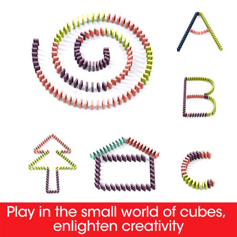 Electric Domino Train Toy Set | Automatic Building Blocks & Puzzle Train for Kids – Educational STEM Fun