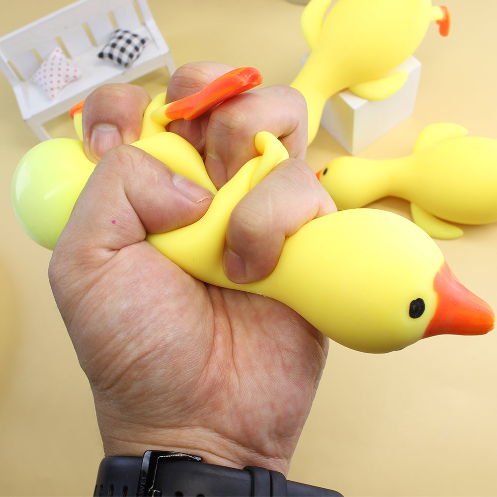 3-Piece Big Duck Squeezing Stress Relief Toys | Jumbo Squishy Duck Set for Anxiety, Kids & Office