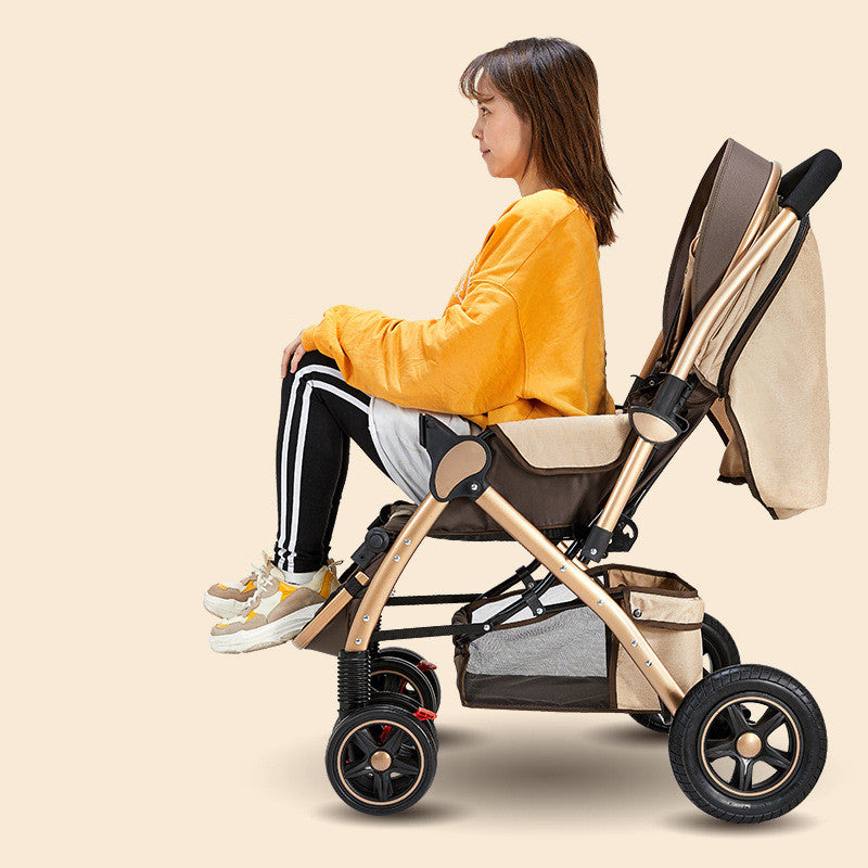 Lightweight Foldable Baby Stroller | Easy‑Fold Travel Pushchair for Newborns & Toddlers
