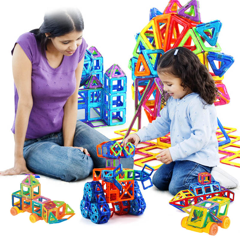 Magnetic Building Blocks DIY Toy Set | Creative Kids Magnetic Construction Bricks – STEM Educational Playset